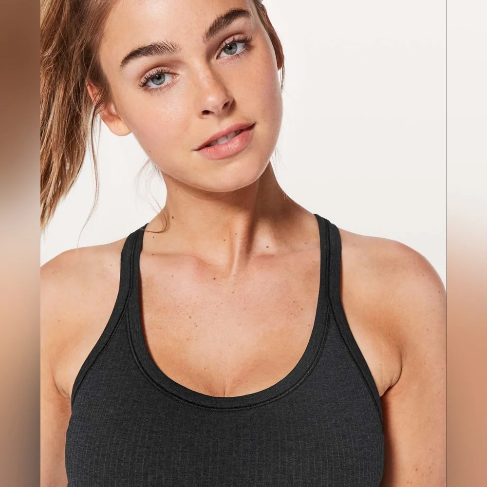 Lululemon Ebb to Street Tank Black Sz 10 - Picture 5 of 10